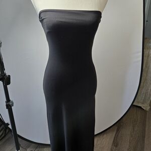Elegant Black Strapless Dress